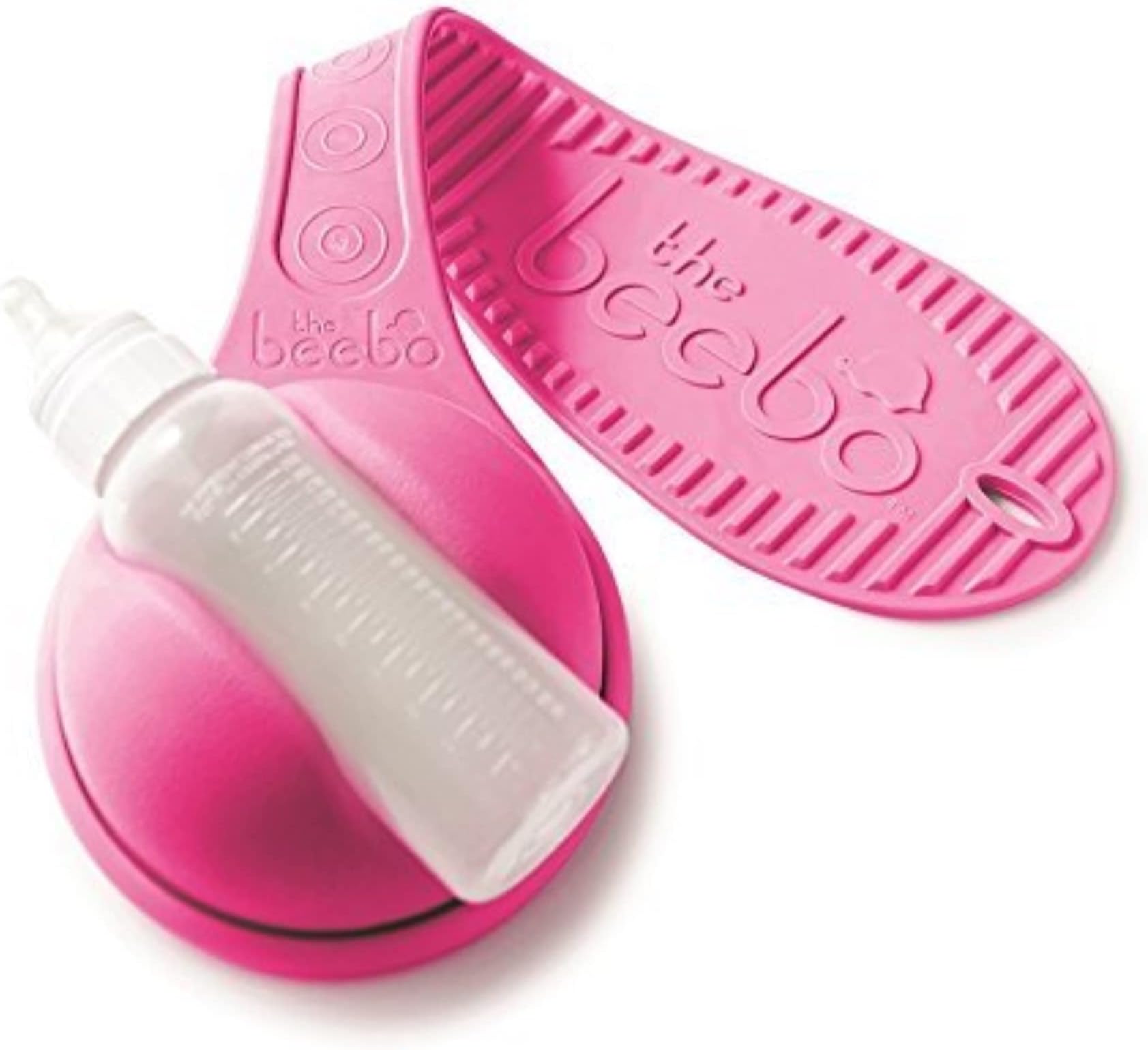 The Beebo Hands Free Bottle Holder, Raspberry| Baby Bottle Holder – Suitable for Most Bottle Sizes, Enhance Feeding Time for Parents and Caregivers | Anti-Shedding and Anti Slip Free Hand Bottle