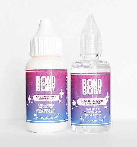 Miniatura 5 de Bond Baby Adhesivo de fusión de encaje, pegamento de sujeción extrema para pelucas y sistemas capilares, impermeable, unión invisible, especialmente