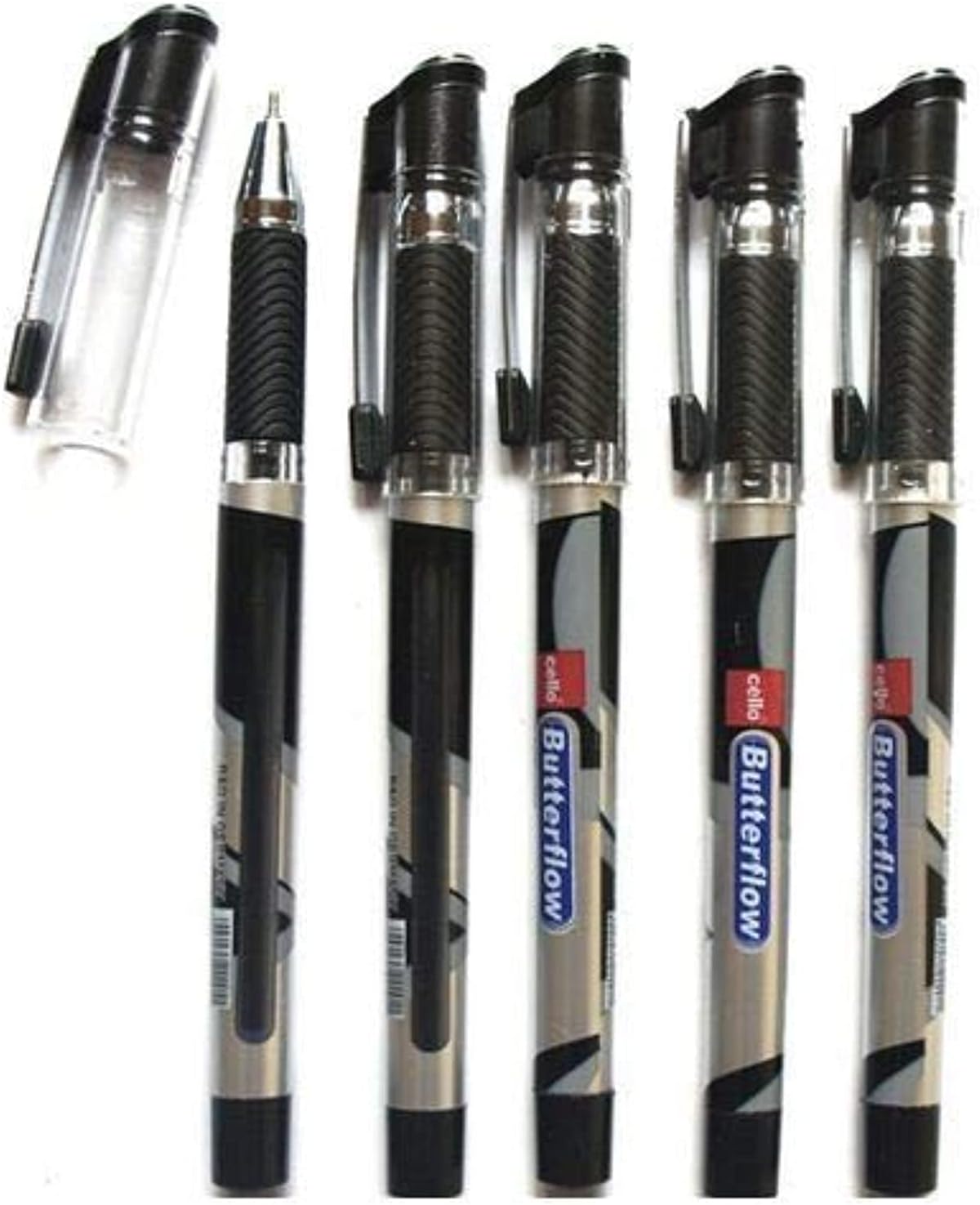Cello Butterflow Ballpoint Pens Black