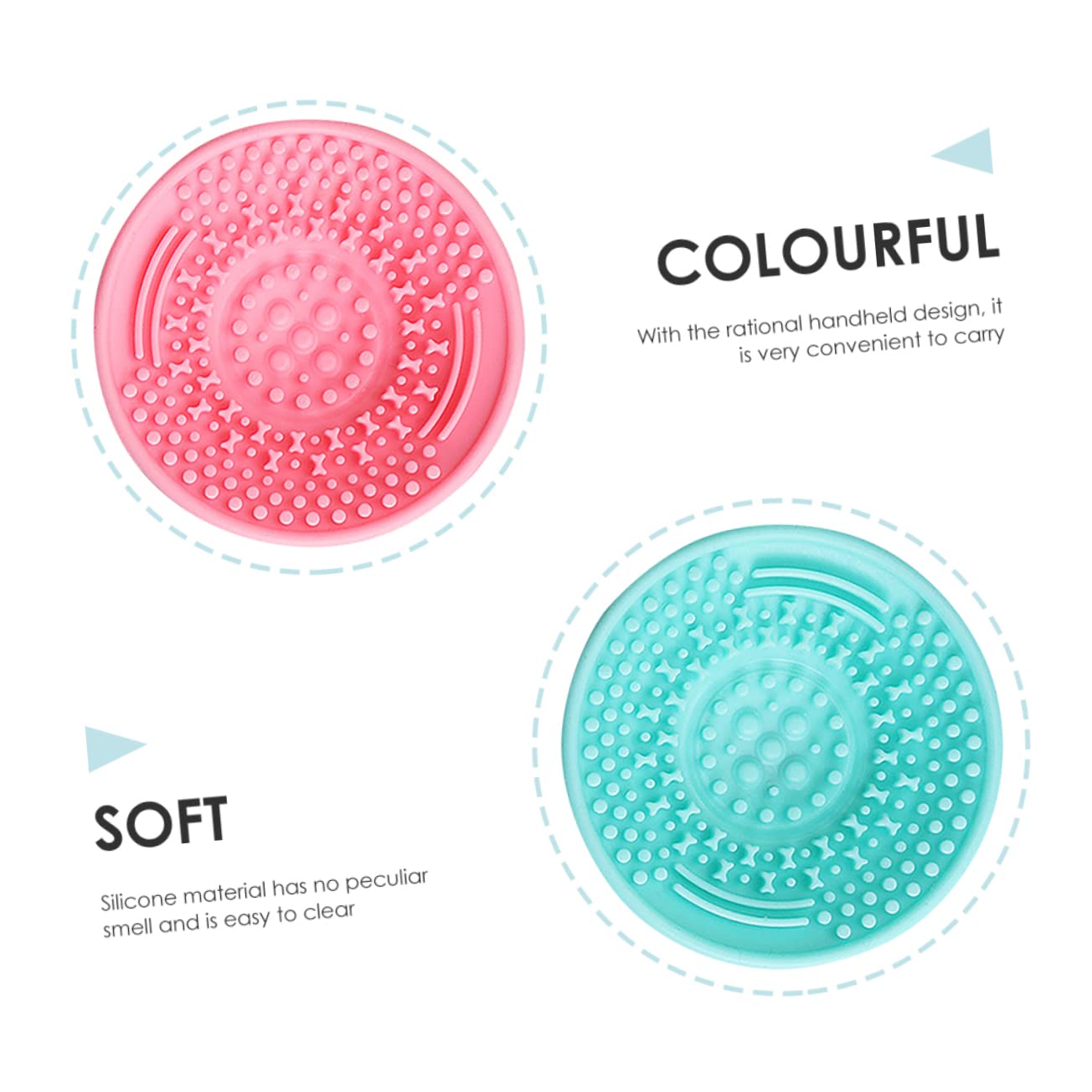 Healeved Makeup Brush Cleaner Pad Makeup Brush Cleaning Mats Large Silicone Cleaning Pad