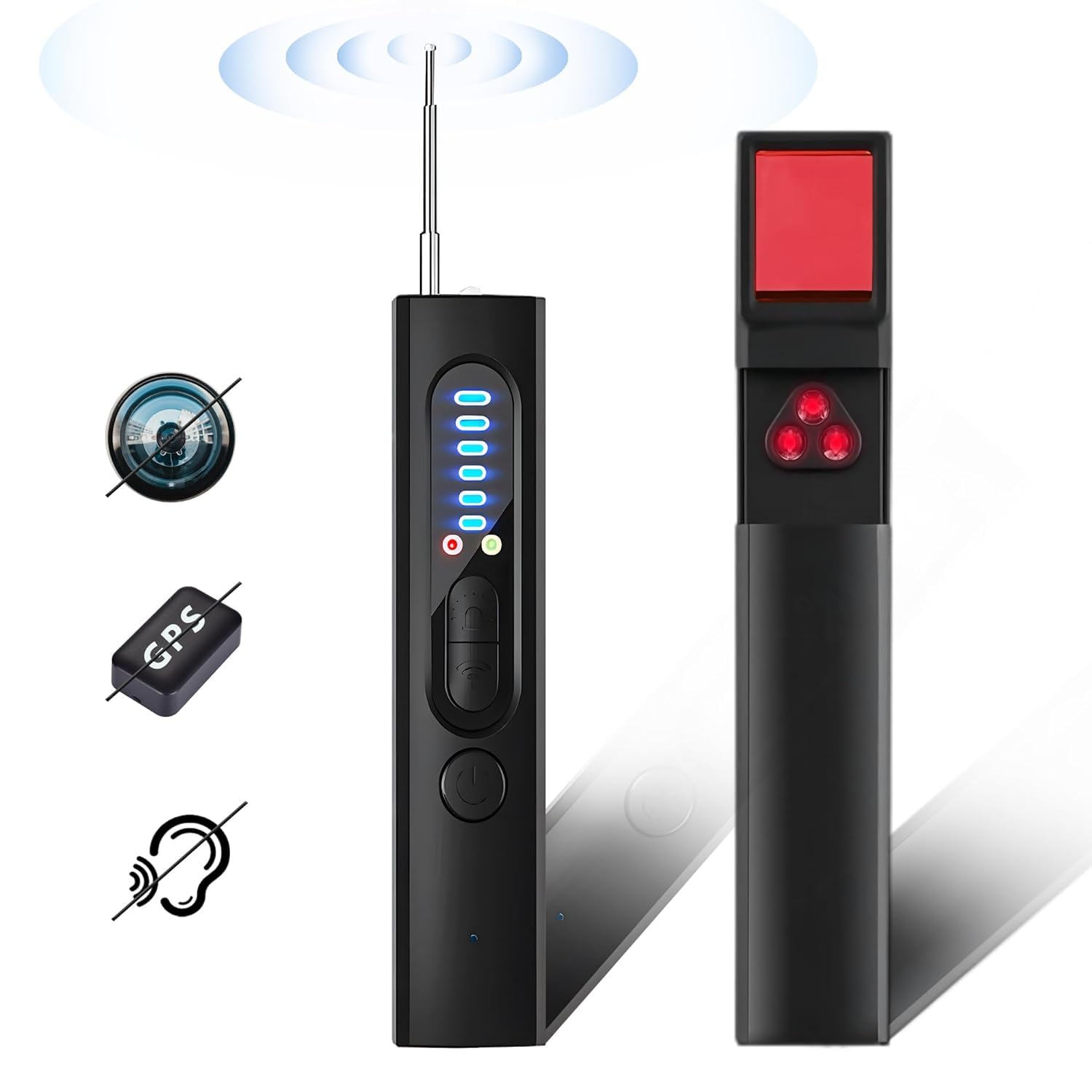 TMY Hidden Camera Detector, Anti-Spy Detector, Hidden Device GPS Detector Camera Detector Bug Detector Privacy Protector, Signal Scanner for Hotels Office Home Travel 5 Levels Sensitivity (TMYPP26)-image-38