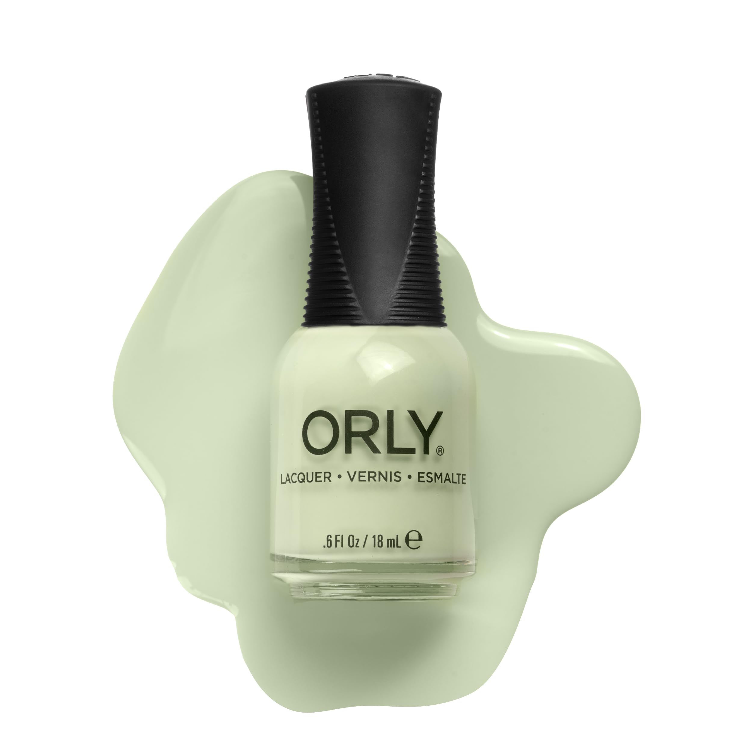 ORLY Pastel Green Nail Polish | Creme Finish Nail Lacquer | Long-Lasting, Even Coverage | Precision Gripper Cap | Vegan & Cruelty-Free (Matcha Foam)