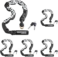 Vista 9 de Kryptonite Keeper 785 Candado de Cadena para Bicicleta, 2.8 Pies de Largo, Candado de Cadena para Bicicleta Resistente Antirrobo con Llaves