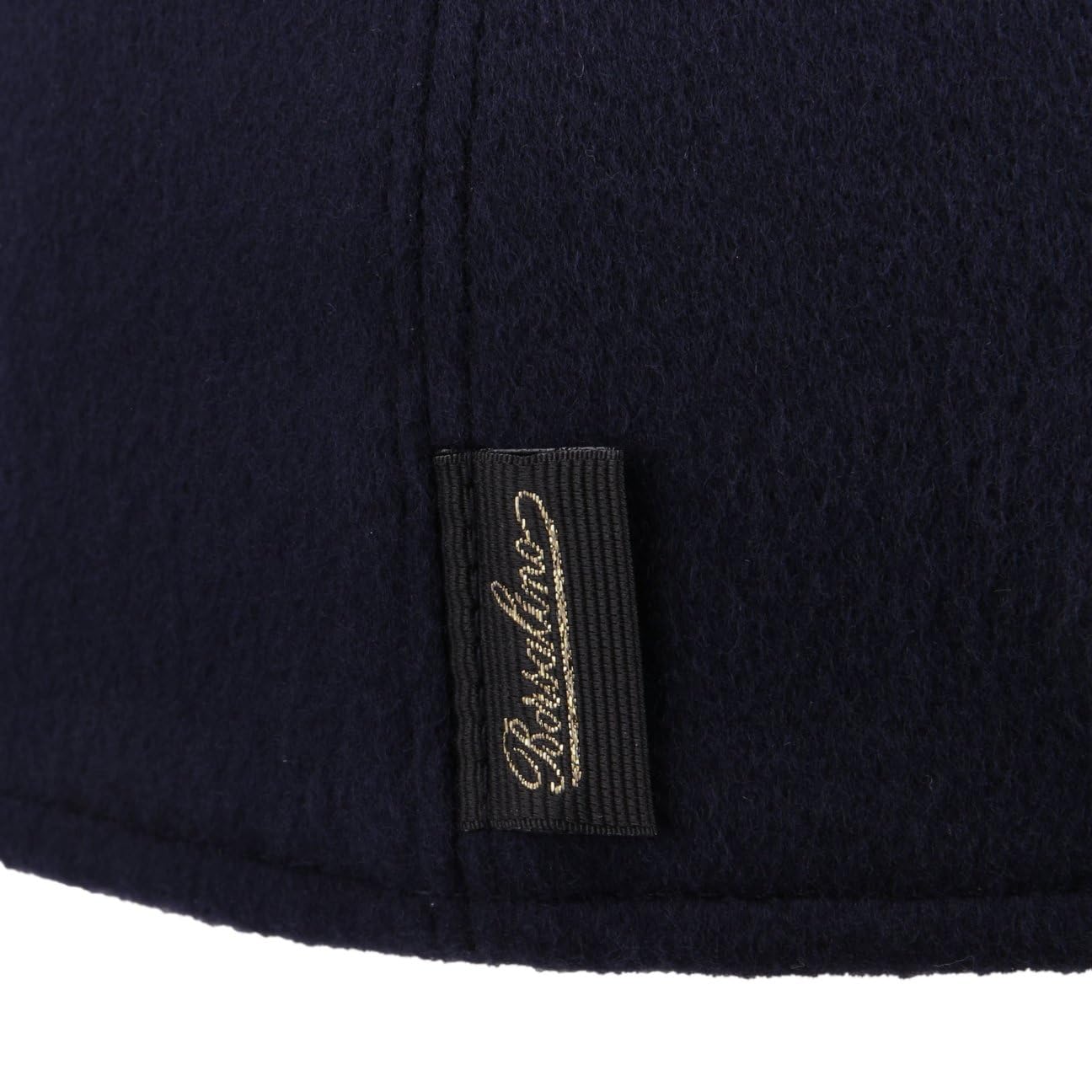 Borsalino Hiker czapka z merynosów dla kobiet/mężczyzn - Made in Italy wełniana czapka baseballowa z podszewką, daszek, zapięcie na rzep jesień-zima jesień zima