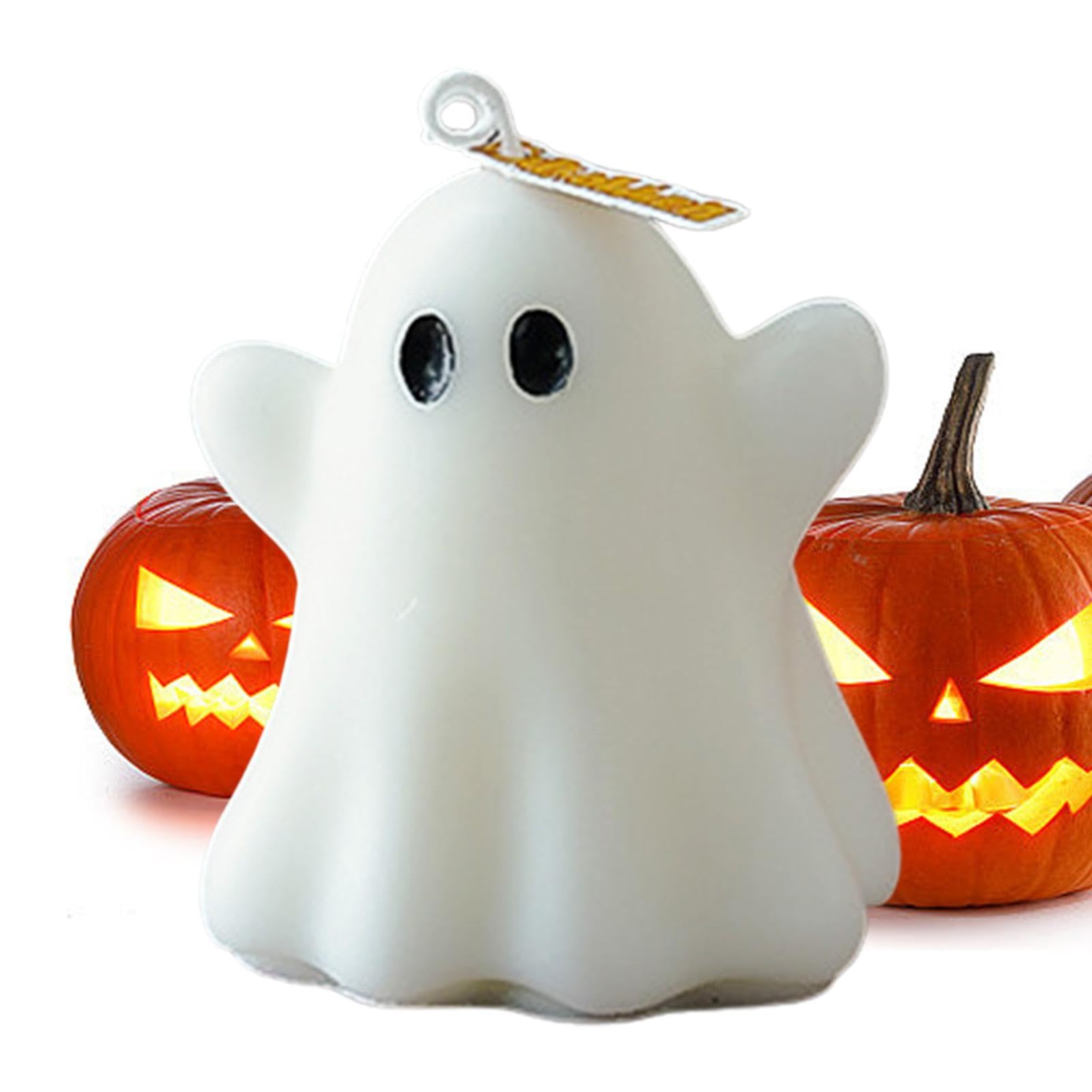 Halloweeen Scent Candle,Fun Face Ghost Scented Shaped Candles - Horror Candle Tea Lights Goth Room Decor for Dining Table Party Bedroom