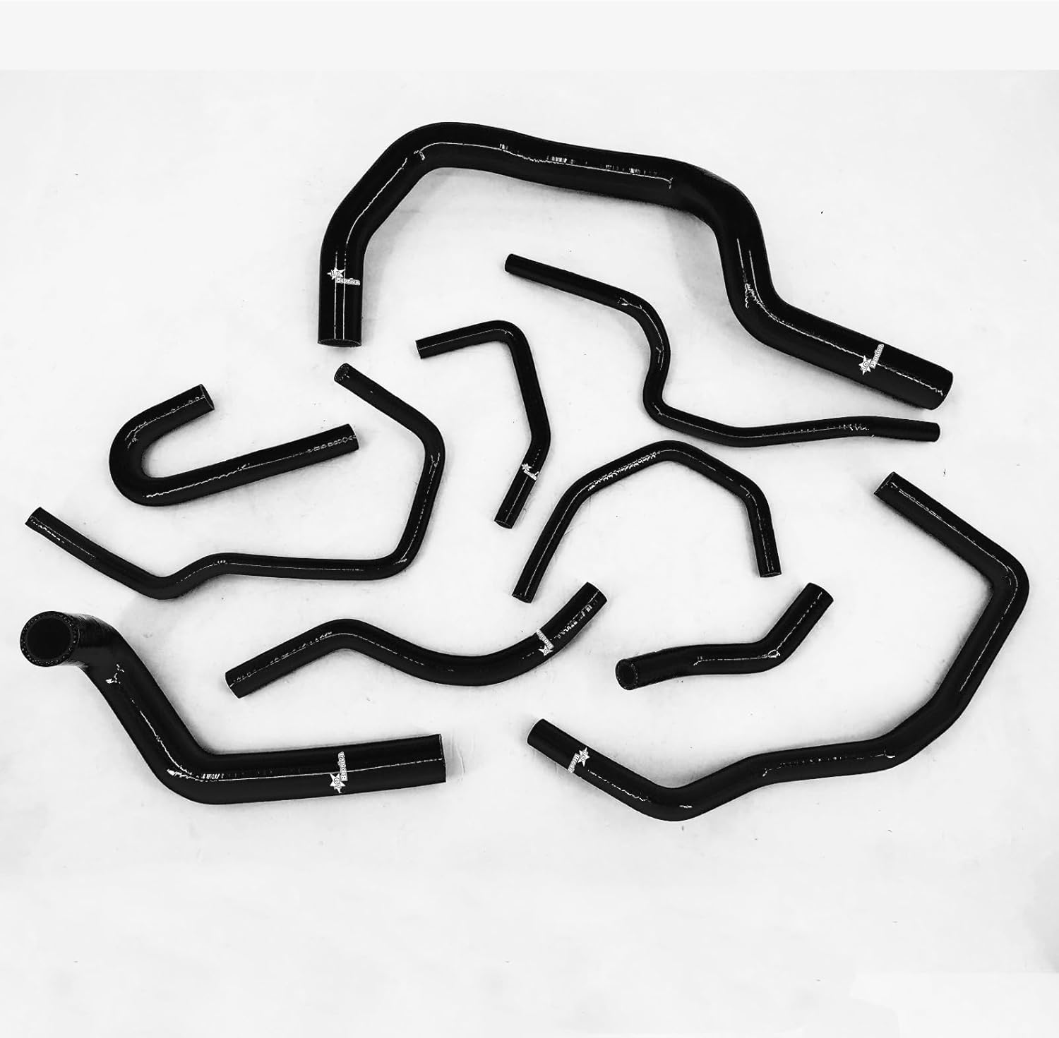 Fit Honda CRV 1997-2001 CR-V MK1 B18 B20 Silicone Radiator Heater Hose Kit 3-Plyer (Black)