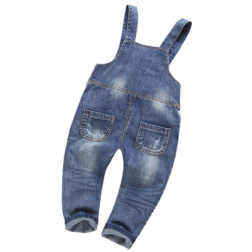 KIDSCOOL SPACE Bébé & Petits Garçons/Filles Salopette Denim Bleu,Salopette