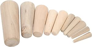 Keenso Marine Boat Wooden Conical Bungs Plugs Set, 10pcs Marine Tapered Thru Hull Emergency Soft Wood Plugs Drain Plug - Online Marketplace