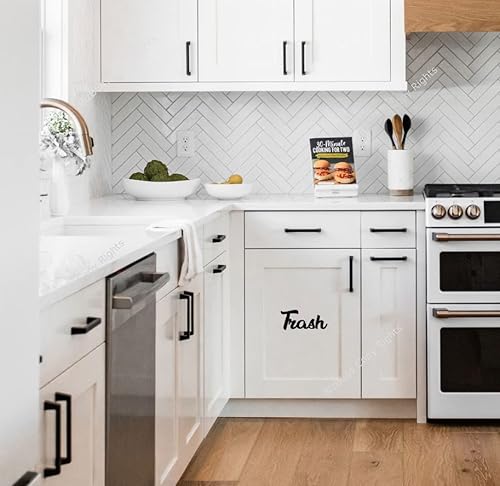 Miniatura 2 de Calcomanías de vinilo para puerta para cocina, despensa, baño, armario, armario de agua, lavandería, oficina, inodoros, baño,  6.2 pulgadas de ancho