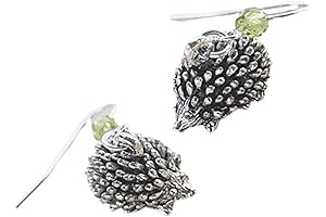 Sterling Silver Hedgehog Earrings: A Prickly Pair for Nature Lovers