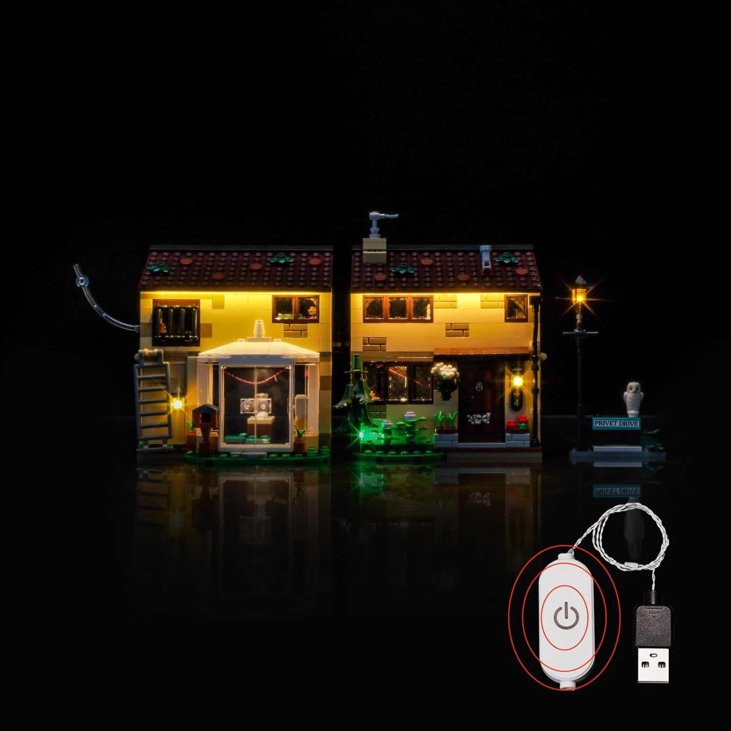 Upgraded Led Light Kit Compatible with Lego Aunt Marge's Visit Building Set, Lights Decoration Compatible with Lego 76451 (Model Not Included)