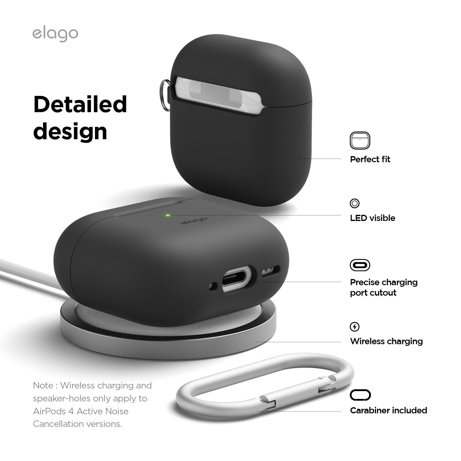 Amazon.co.jp: 【elago】 AirPods 4 対応 ケース シリコン カバー