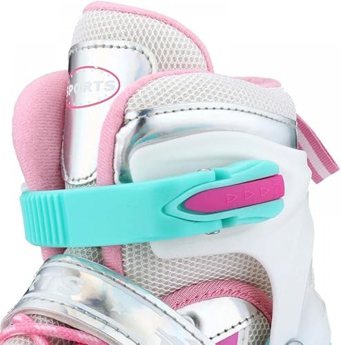 Miniatura 6 de Buric Adjustable Roller Skates,Polypropylene-PP Roller Skates for Girls Boys for Kids