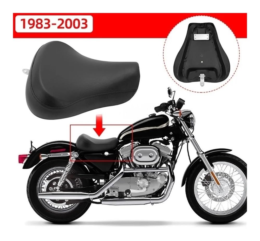 Cojín Individual para Asiento Delantero de Motocicleta para Sportster XL 883, 1200, XLH 1000, 1100, Roadster XLS (1983-2003) Asiento Pasajero Motocicleta