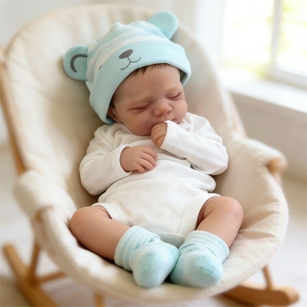 Reborn Lalka Baby 18 cali, realistyczna winylowa pełna sylwetka, 45 cm, niemowlęta dziewczynka, z korpusem z winylu, nadaje się do prania ręcznego, lalki Reborns, jak prawdziwe, prawdziwa
