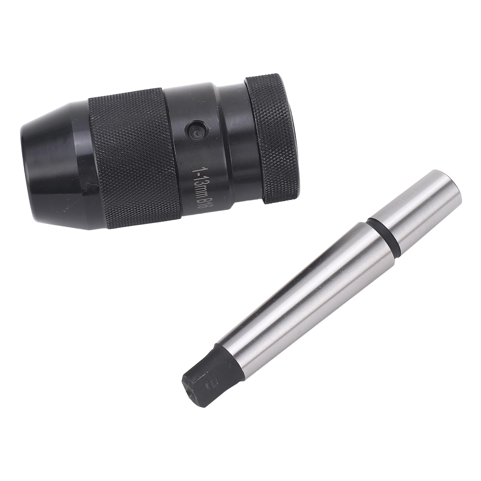 Mandrino portapunta auto-serrante senza chiave da 1 a 13 mm, mandrino autoserrante con prolunga MT2 B16 per torni, macchine perforatrici e attrezzature di fresatura, in acciaio ad