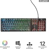 Trust Gaming GXT 835 Azor Gaming Keyboard Italian Layout QWERTY USB Anti-Ghosting Keyboard with LED Backlit RGB for PC Computer Laptop Mac - Black - 3