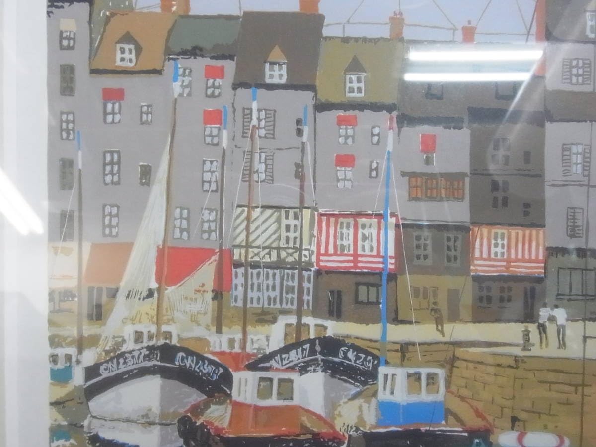 ◇絵画◇油絵◇横山申生◇オンフルール港◇風景画◇