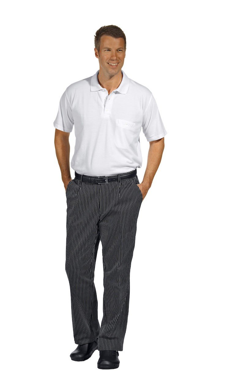Leiber Kochhose schwarz/weiss Größe 48
