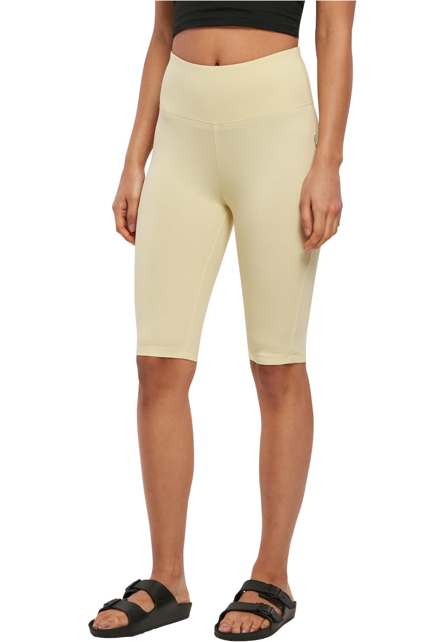 Urban Classics Women's Ladies Organic Stretch Jersey Cycle Shorts Yoga, softyellow, XS