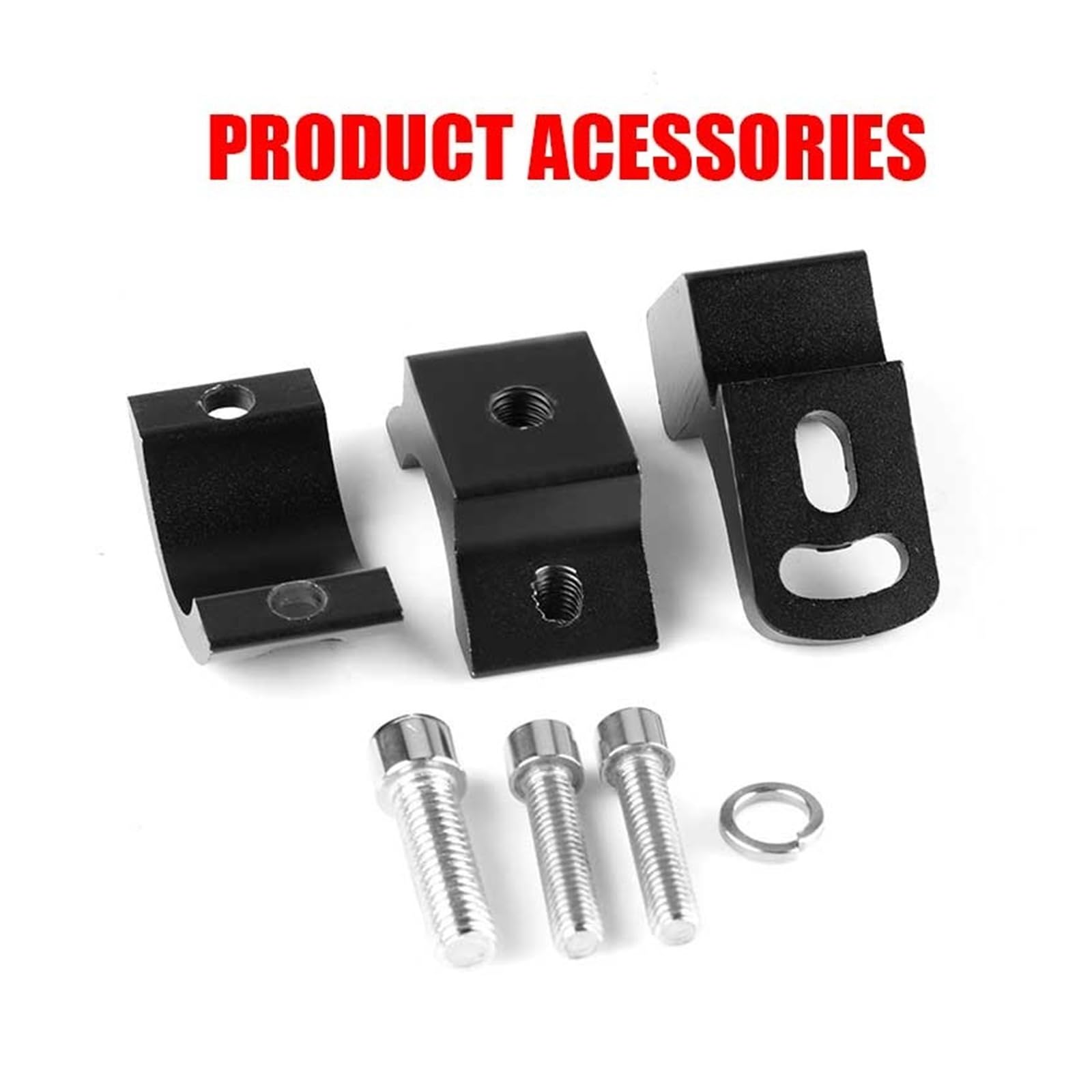 Soporte de montaje for motocicleta de 360 ​​grados, 22-30 mm, foco, faros antiniebla, luces de conducción, soportes de lámparas auxiliares, soporte for bicicletas(4pcs)