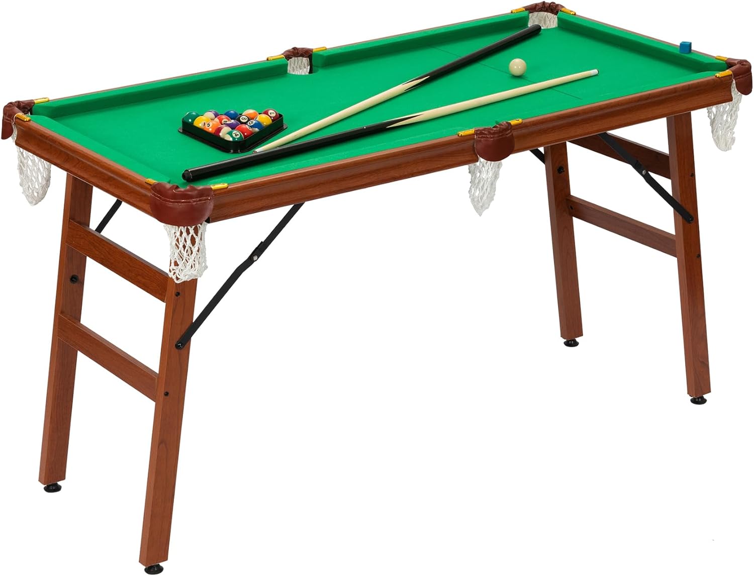 HOTSYSTEM 55in Folding Pool Billiard Table, Mini Pool