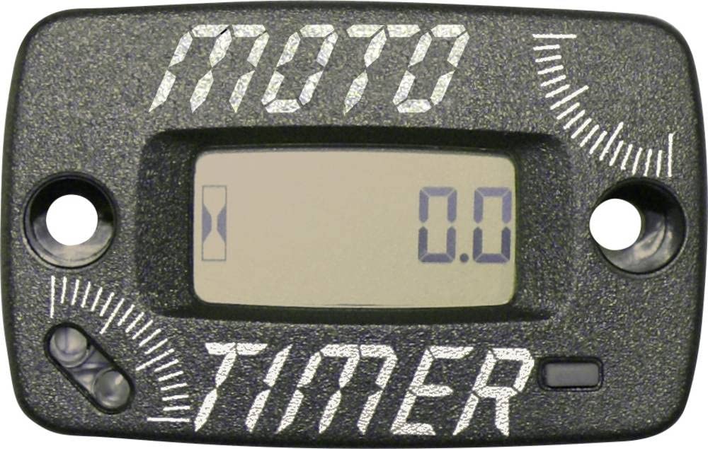 Contador de horas de funcionamiento LCD 12,7 mm x 24,5 mm, altura de los dígitos: 6 mm