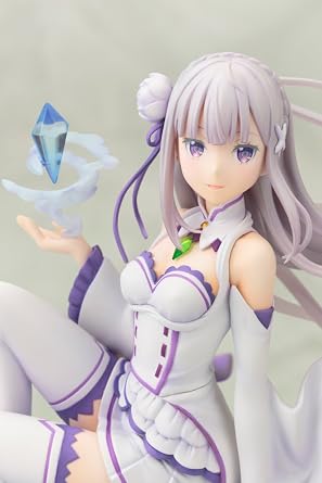 Kotobukiya Re: Zero − Starting Life in Another World, Emilia Figure, 1/8 Scale Figure, PVC Pre-Painted Complete Figure