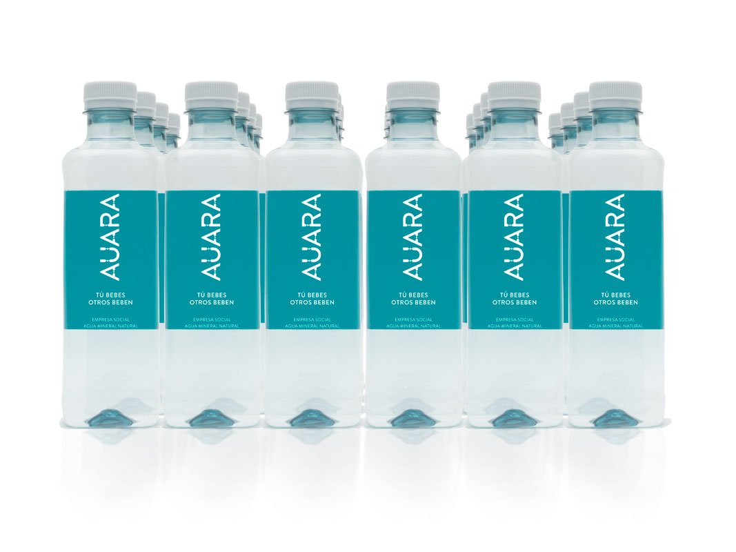 Auara Mineralwasser Natural ohne Gas, 24 x 500 ml, insgesamt 12000 ml