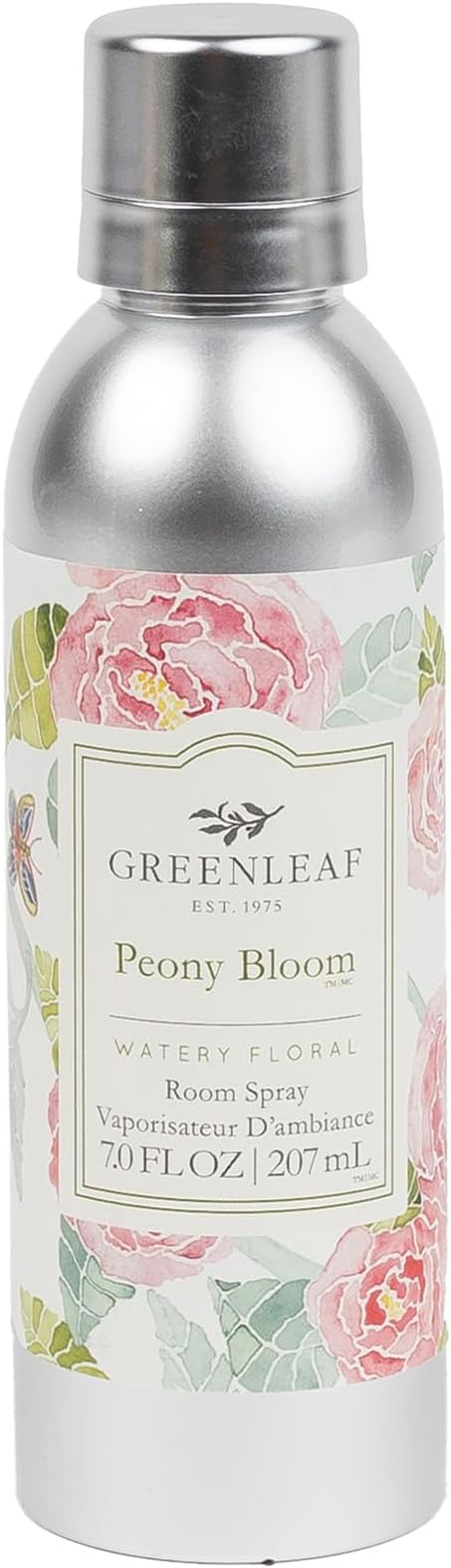 Greenleaf Gifts Peony Bloom Scented Room Air Freshener Spray | Non-Aerosol 7 oz Spray | Floral Scented Air Freshener for Home | Home Fragrance for Bedroom & Bathroom