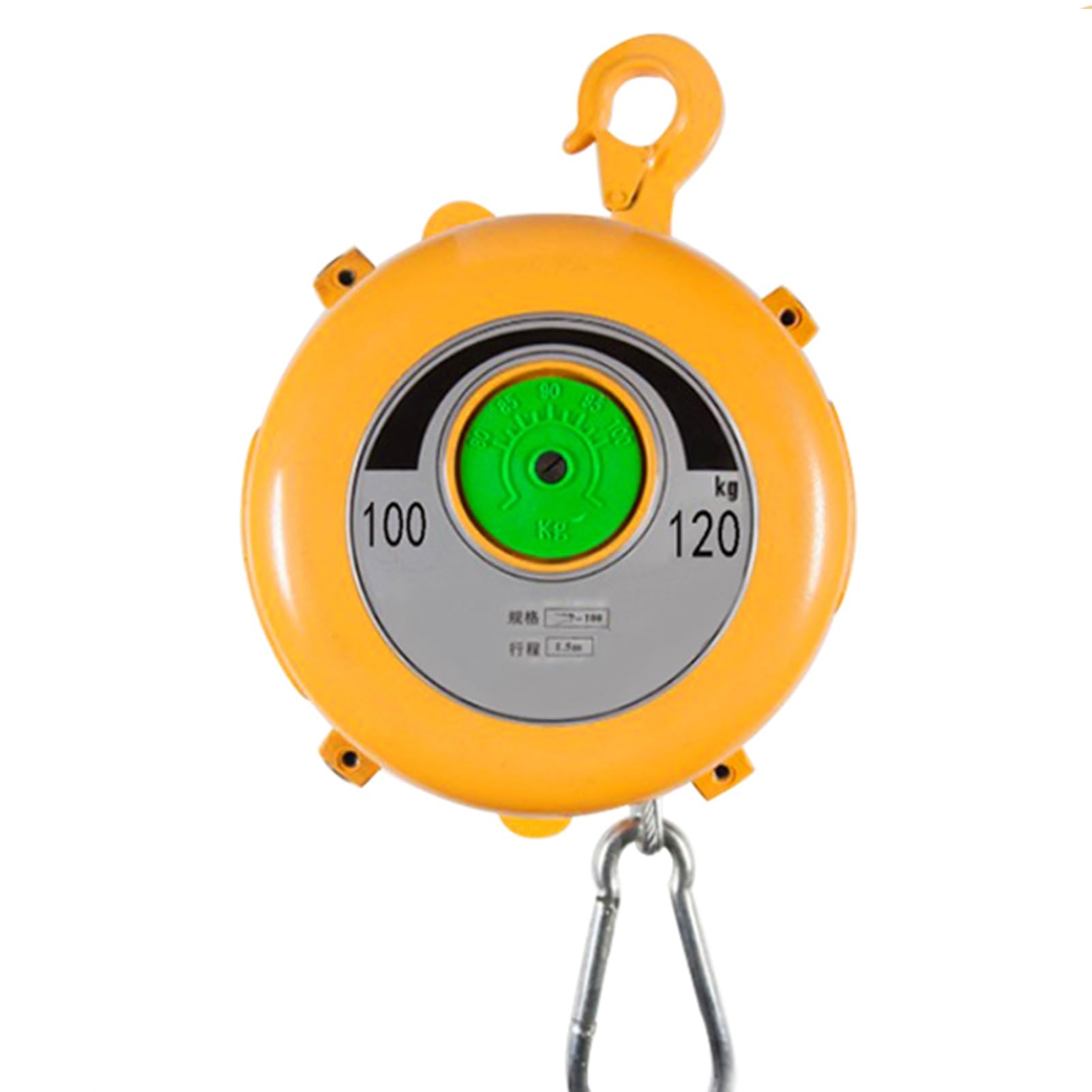 WEKONUMEX Retractable Spring Balancer, Spring Balancer Retractor Alloy Steel Multiple Load Ranges Industrial Tool Support(100-120kg)
