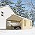 Gardesol Carport, 12'x20' Extra Large Heavy Duty Carport with Roll-up Ventilated Windows, Portable Garage with Removable Sidewalls & Doors for Car, Truck, SUV, Car Canopy with All-Season Tarp, Beige