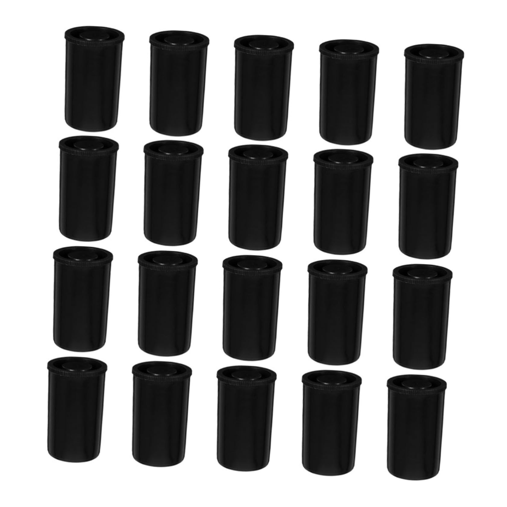 Boîtes de Film Noir Protection la Lumière avec Couvercles Lot de 20 en Abs Compatibilité Passionnés de Photographie