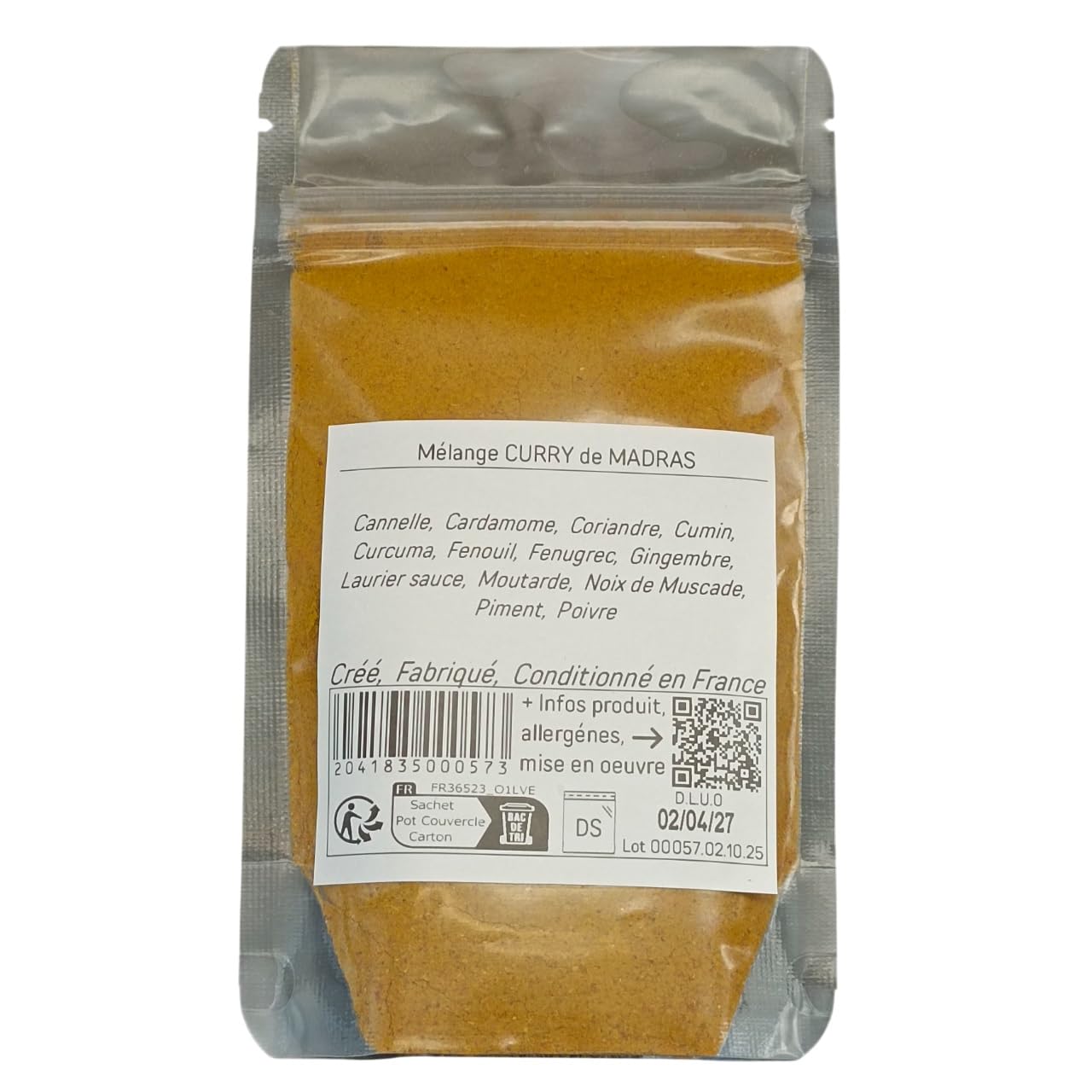 Mélange CURRY de MADRAS 1120g PRO |Les Epices DeLACO