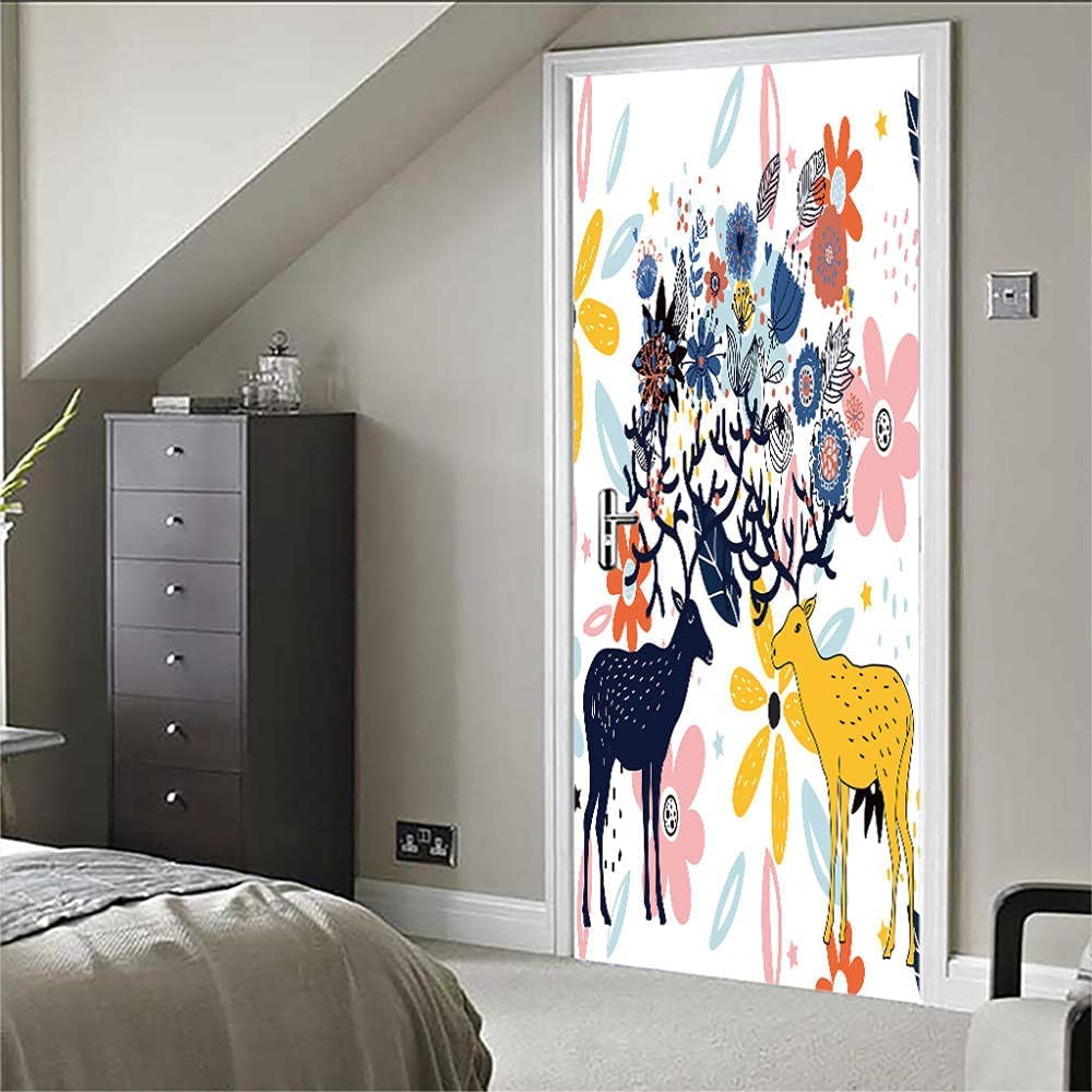Adesivi Per Porte Interne 3D Casa Dei Funghi Da Favolamurale Della Porta Camera Da Letto Porte