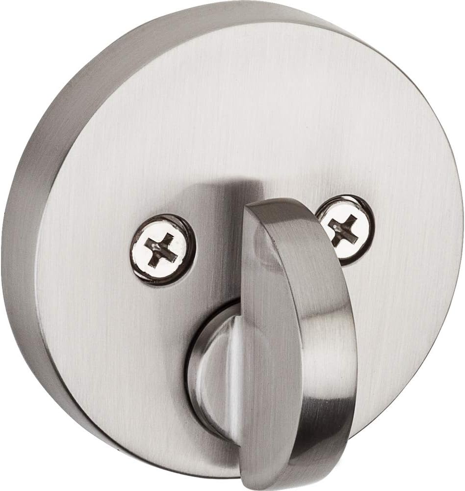 Uр Tо 60% оƒƒ Kwikset Satin Nickel 92580-002 258 Uptown Low Profile Slim Round Modern Contemporary Single Cylinder Deadbolt Door Lock featuring SmartKey Security, none