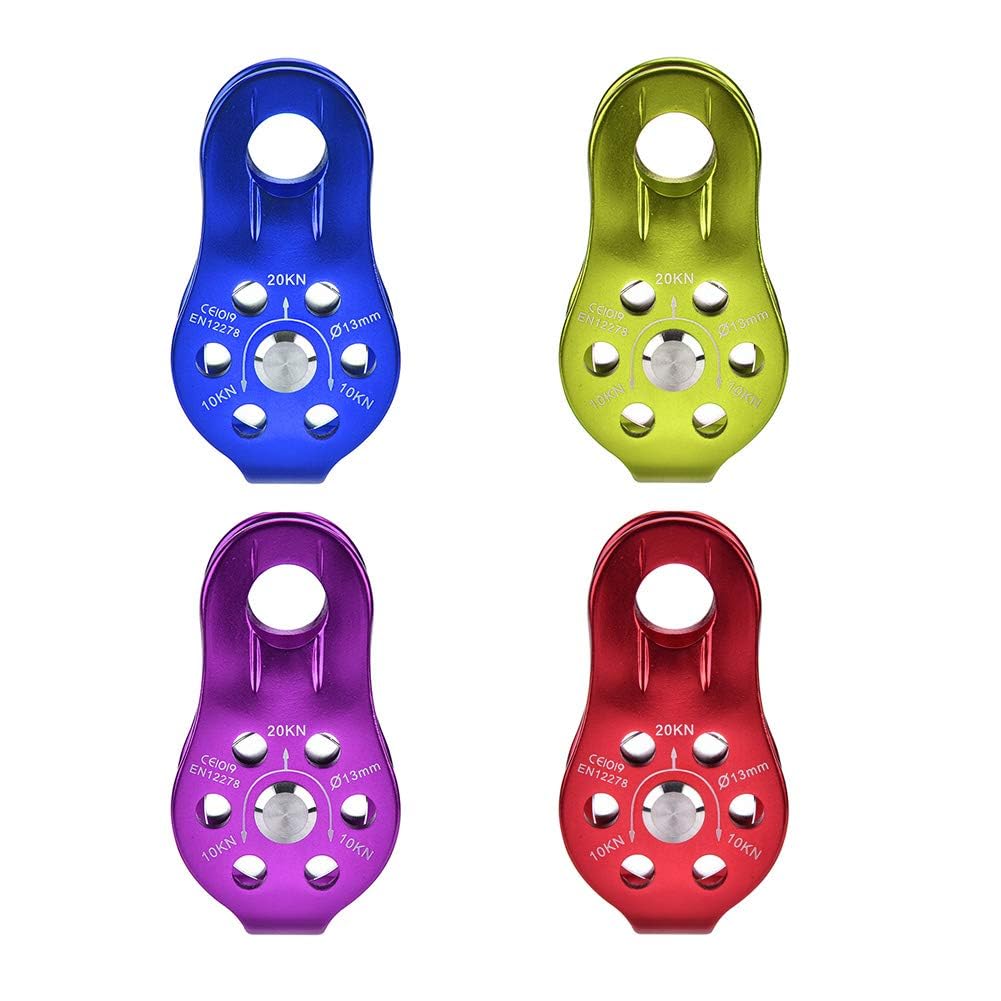 Alomejor Pulley, rolka linowa, wspinaczka, wspinaczka, lina, wspinaczka, koło pasowe, kółko tandemowe, bezpieczeństwo sprzętów