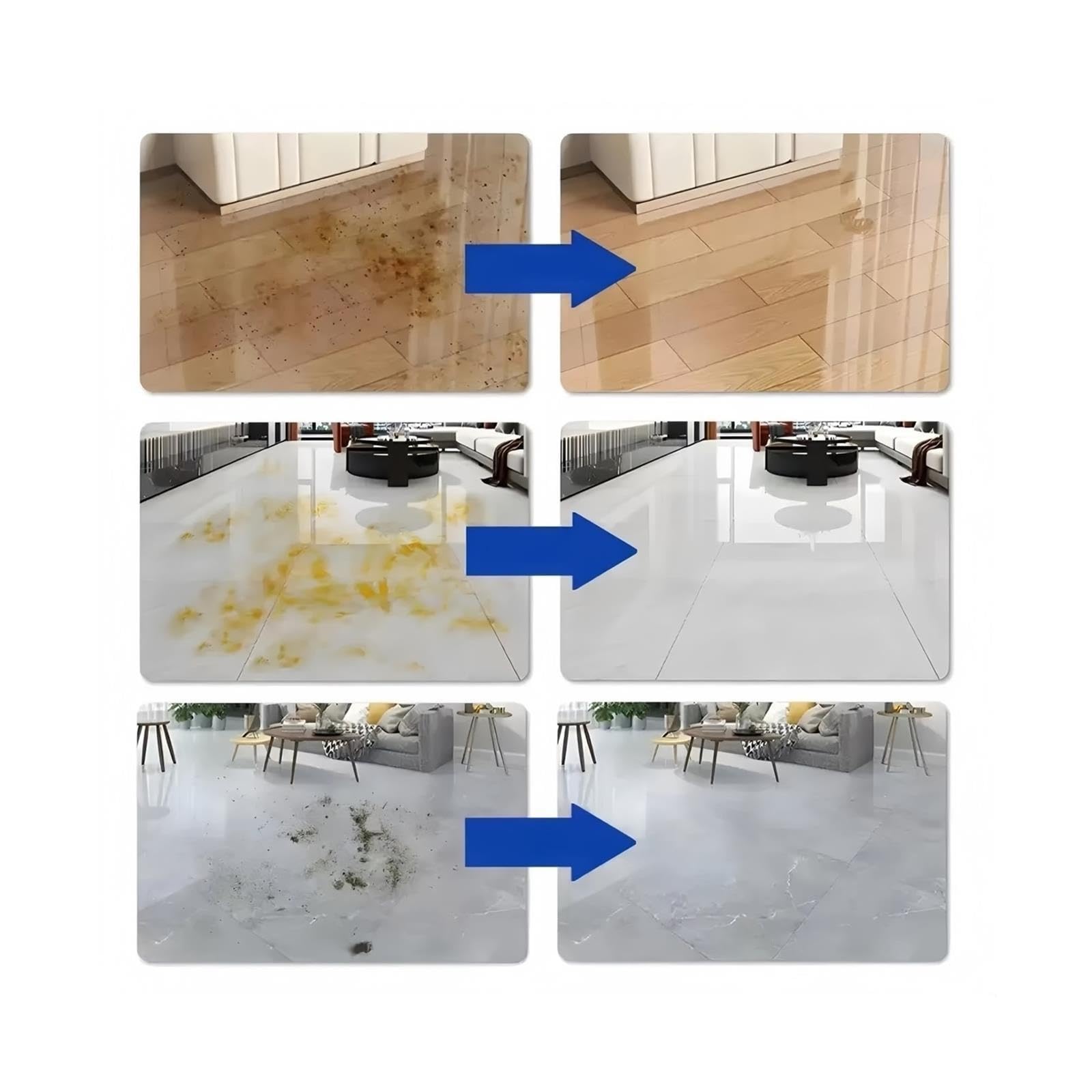 Solución de limpieza concentrada for pisos duros de 3 piezas de 1 litro
