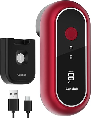 Miniatura 7 de Canslab Turbo - Abrelatas eléctrico recargable con apagado automático, pantalla LED con batería USB, abrelatas automático para cocina para personas