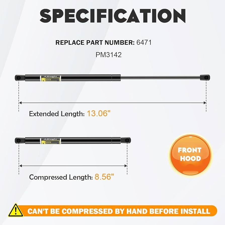 AFG242 15個 Amazon.com: Front Hood Lift Supports Struts Shocks for