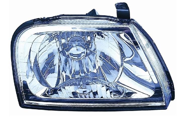 Faro Fanale Proiettore Anteriore DX Destro Per L200 Strada e Pick Up da 1996 a 2004 Alogeno H4 Gruppo Ottico Luce Fanalino
