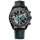 Pagani Design 1779 Luxury Men's Quartz Chronograph Moon Skeleton Watches Japan Movement AR Sapphire Glass Stainless Steel Case Waterproof Analog Watch