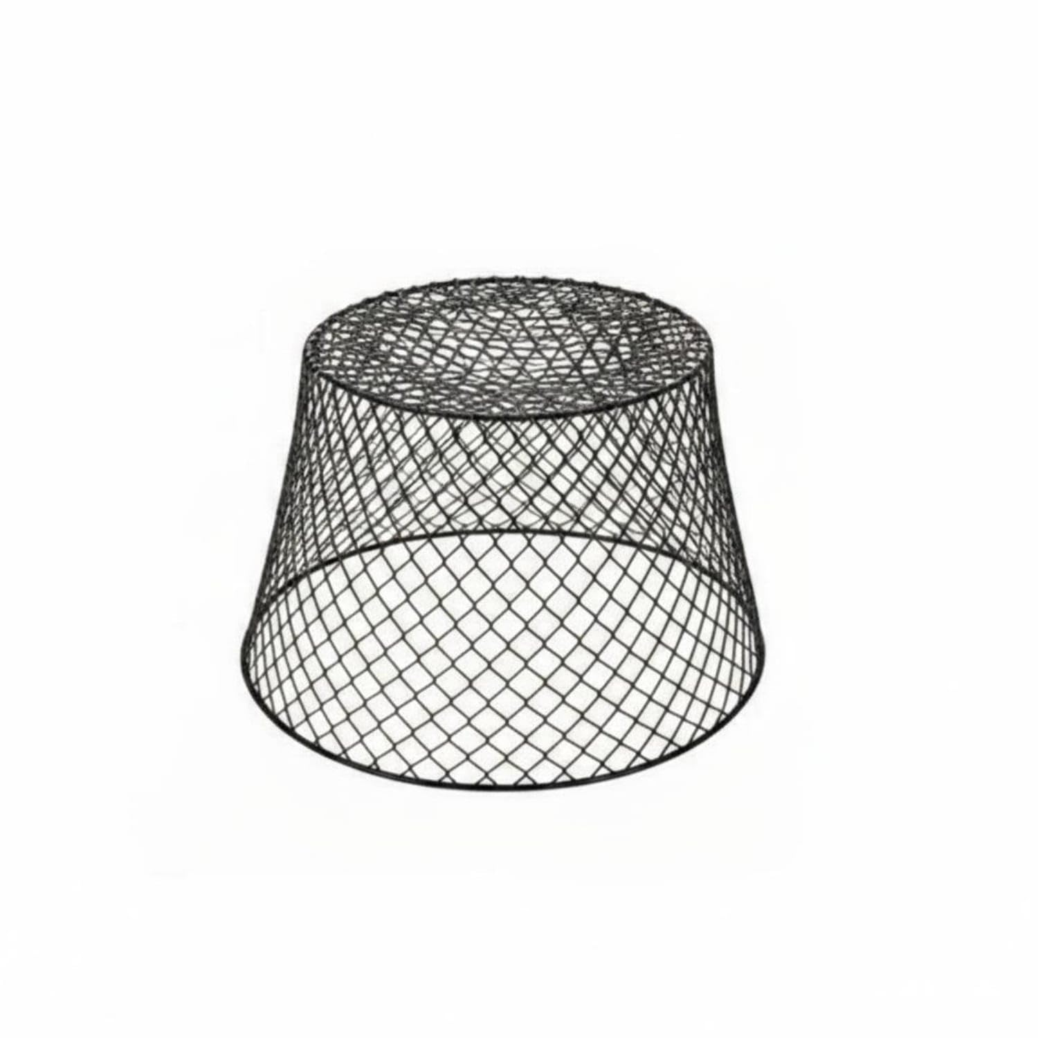 Seedling Protection Enclosure Lightweight Metal Mesh Plant Cover Rust Resistant Mesh Plant Protector for Outdoor, Nursery, Black Single Pack-image-45