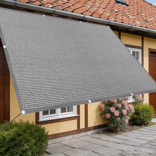 Voile d'ombrage rectangulaire anti-chaleur pour profiter sereinement du jardin