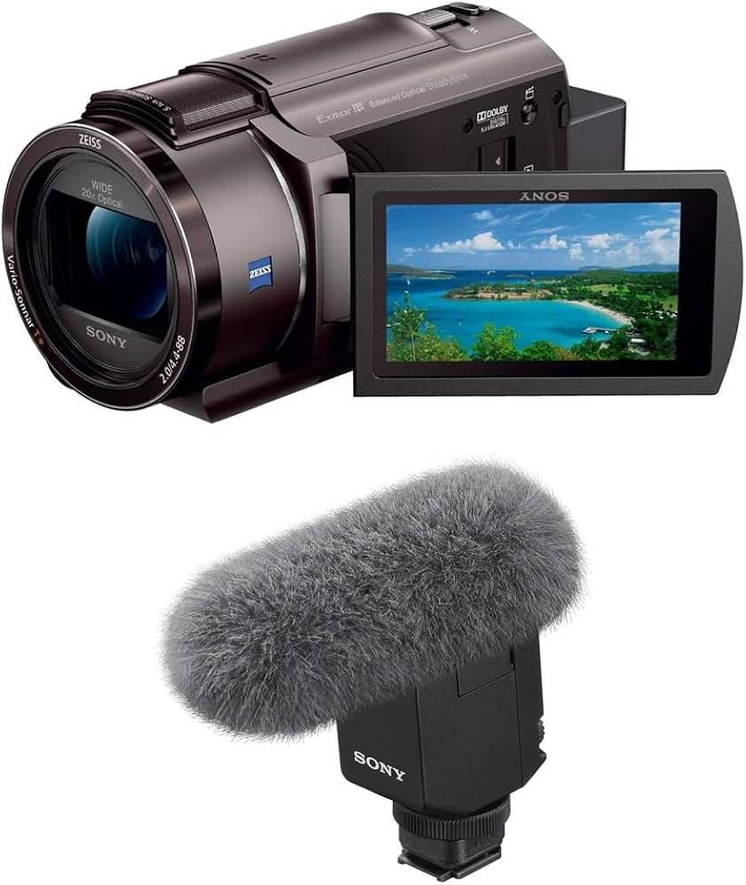 AX45A and Microphone Set: For those who want to record in any occasion.  FDR-AX45A Bronze Brown + ECM-B10