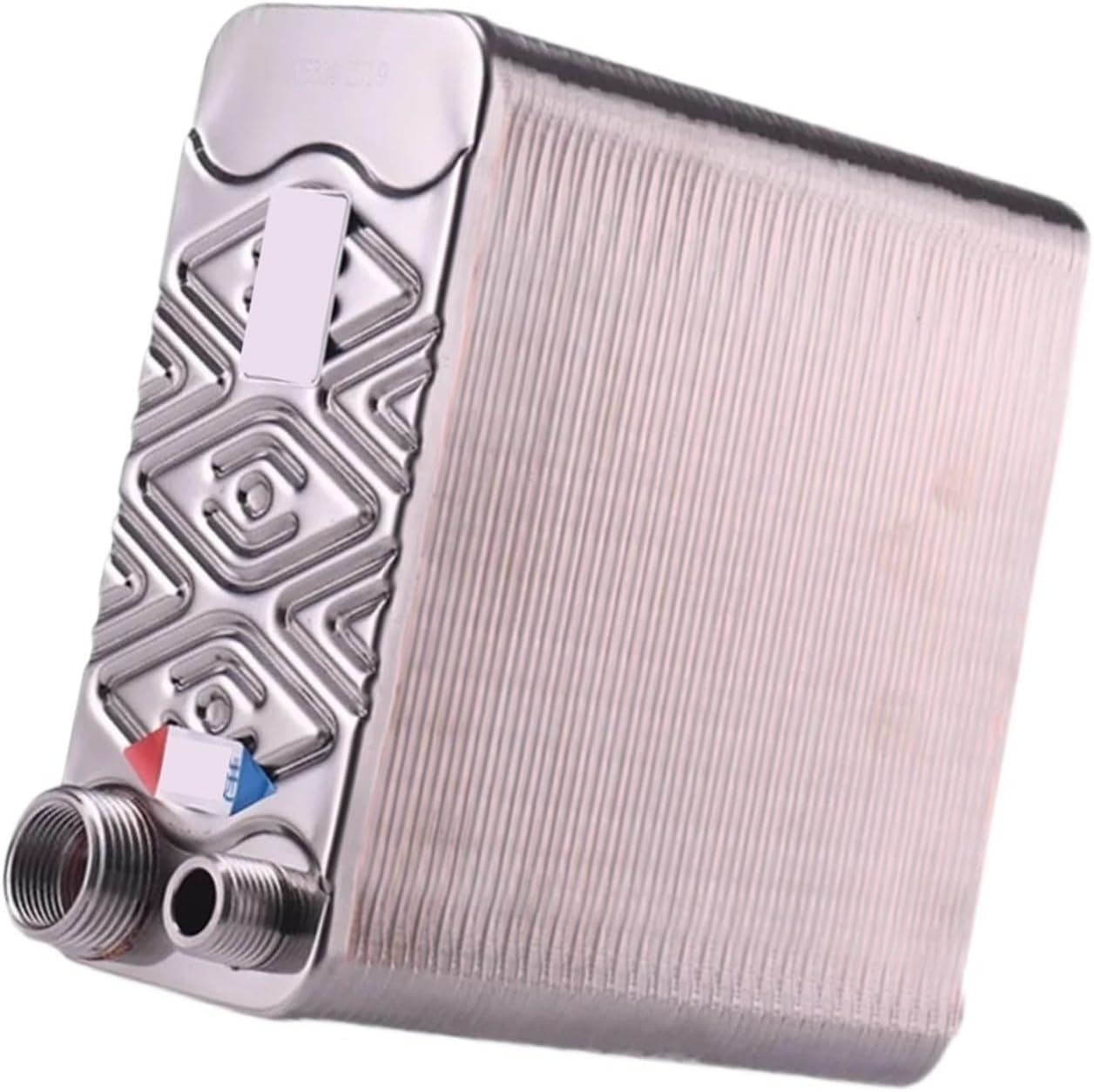 120 Plate Brazed Plate Heat Exchanger, stainless steel wort chiller homebrew chiller beer cooling coil(120 Different Side)