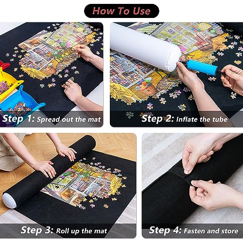 Lavievert E2015-DGRA27 Jigsaw Puzzle Mat Roll Up thumb #4
