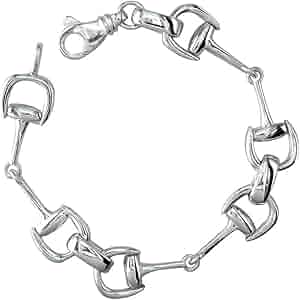 イタリアンジュエリー　スターリングシルバー　バングル ホースビット イタリアンジュエリー スターリングシルバー バングル ホース