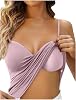 Built in Tank Top for Women Cotton Padded Bra Casual Flowy Loose Fit Adjustable Spaghetti Strap Camisole