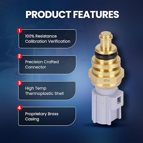 Miniatura 3 de MOCA Sensor de temperatura de refrigerante compatible con 02-10 para Mercury Mountaineer 4.0L, 13-20 para Ford Fusion 2.0L, 17-19 para Jaguar XE